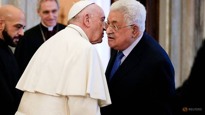 Mahmoud Abbas is counting on Pope Francis.