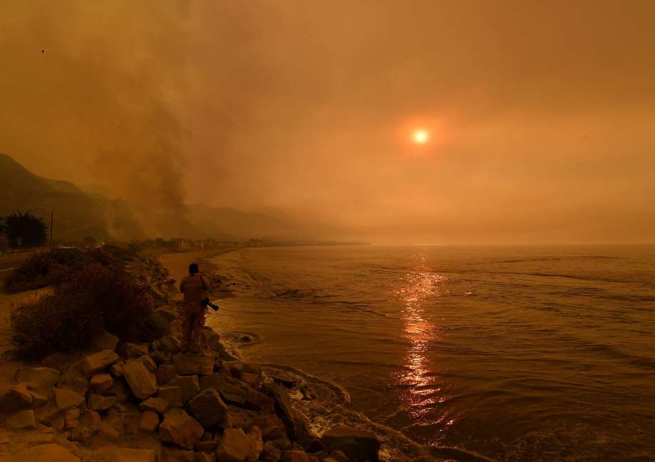 The Thomas Wildfire in Southern California