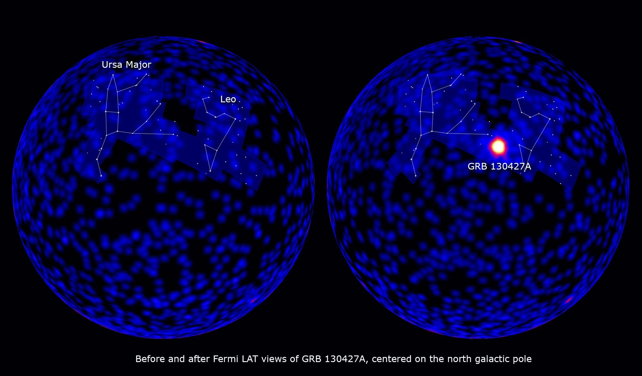 GRB130427A came from Leo