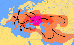 Indo-European expansion.