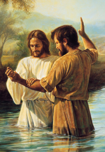 The baptism of Jesus