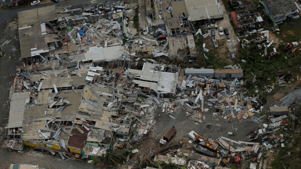 Zerstörungen auf Puerto Rico