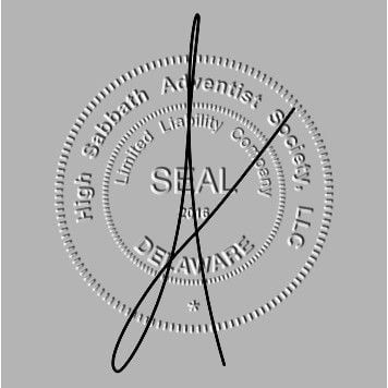 Signed trumpet seal