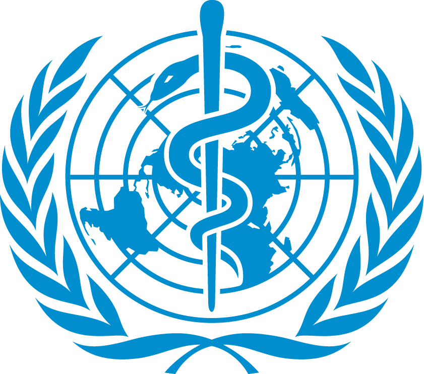 The World Health Organization logo and the serpent.